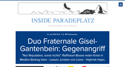 Desktop Screenshot of insideparadeplatz.ch